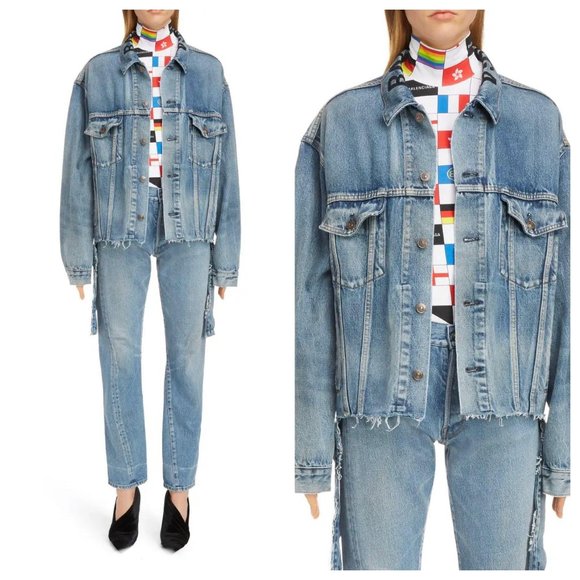 (Sold) Balenciaga Cut Waistband Jacket US 10/FR42 - Picture 5 of 16